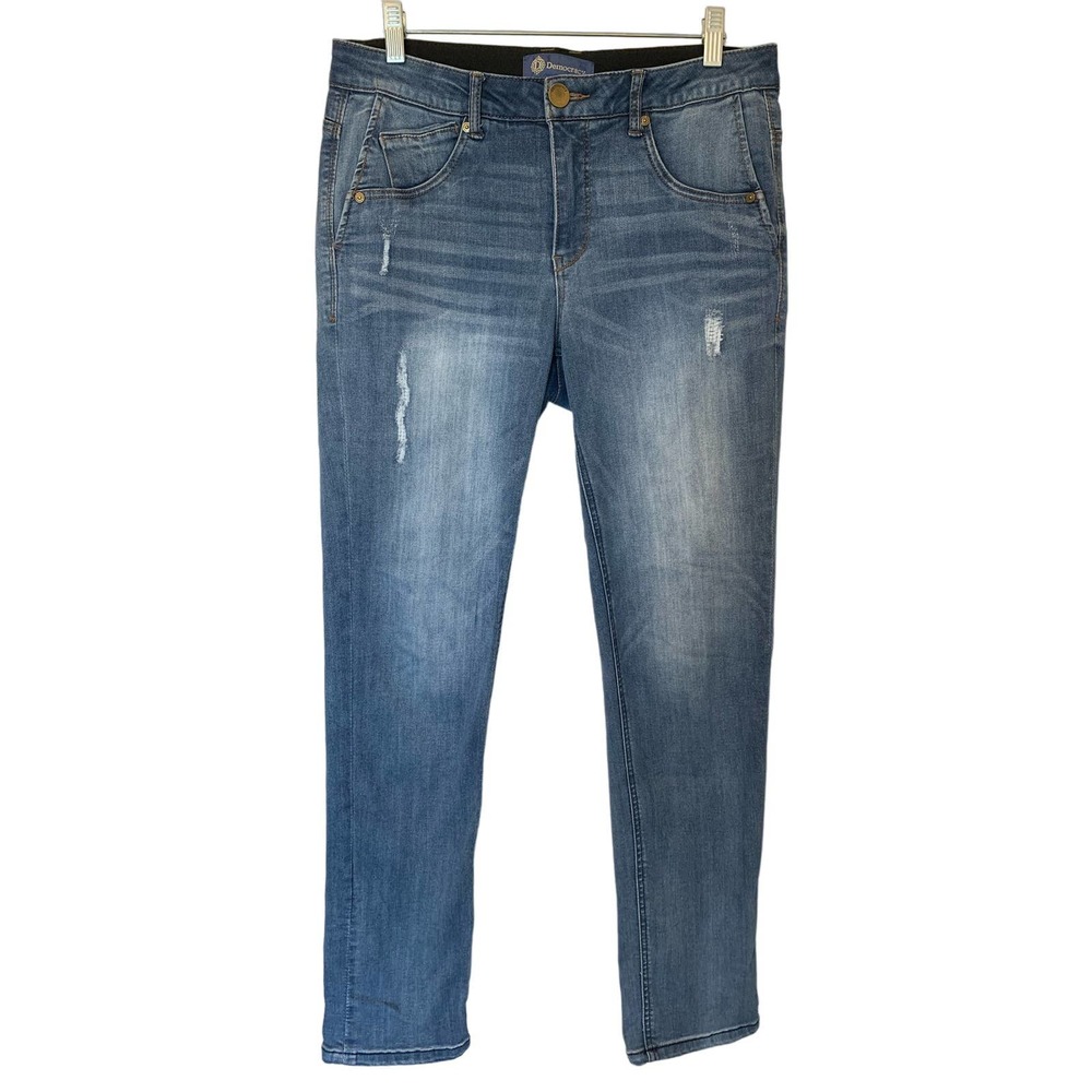 Democracy Absolution Medium Wash Straight Leg Jeans Size 8